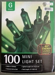 Target 100 Green Mini Lights & Cord Set Indoor Outdoor Connectable Energy Saving. Fixed Price $9.99.