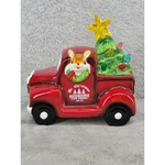 Mr Christmas Lighted Ceramic Red Truck Reindeer Farm Fresh Cut Trees H223357. Fixed Price $29.98.
