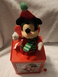 Mickey Mouse Christmas Jack In The Box - Musical Toy, Gemmy 2019 Used. Fixed Price $8.00.