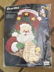 Bucilla Christmas Holiday Stocking Felt Applique Kit, Dear Santa, 27", 83670. Fixed Price $75.00.