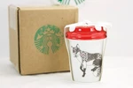 Starbucks 2017 Holiday Mosaic Fox Red Ceramic Hanging Ornament + Shipping Box. Fixed Price $19.99.