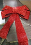 Northlight 24" Led Lighted Red Tinsel Bow Christmas Decoration X4. Fixed Price $80.00.