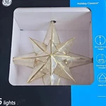 Ge Holiday Classics Star Tree Topper 16 Lights 10 In Gold Clear Up. Fixed Price $15.73.