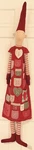 Maileg Danish Design Girl Red Pixie Elf Hanging Christmas Advent Calendar 57". Fixed Price $175.00.