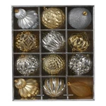 Nearly Natural Holiday Lux Shatterproof 12 Count Christmas Tree Ornament Set. Fixed Price $50.99.