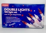 Noma Double 100 Set Red/clear And Clear/blue Bulbs 37.5 Wire. Fixed Price $14.99.