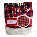 Time Christmas Home For The Holidays Fleece Tree Skirt Plaid Red 48" New. Fixed Price $17.95.