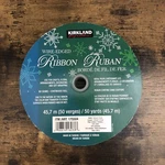 Kirkland Signature Wire-edged Ribbon 3.8CM/1.5IN (45.7M/50YD) Silver. Fixed Price $13.57.