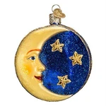Old World Christmas Glass Blown Ornament For Tree, Man In The Moon. Fixed Price $16.29.