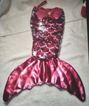 Dark Fuchsia Pink & Silver Flip Sequin Mermaid Christmas Holiday Stocking. Fixed Price $5.00.