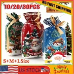 10/20/30PCS Christmas Sacks Party Present Gift Drawstring Holiday Bags Us. Fixed Price $8.76.