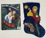 1996 Bucilla - "the Holy Family" Christmas Stocking 18" 83385. Fixed Price $19.99.