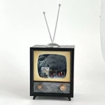 Animated Holiday Musical Retro Television Tv 10-IN Raz Imports Train Moves. Fixed Price $76.50.
