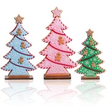 Thyle 3 Pcs Pastel Christmas Tree Tabletop Decor Candy Pink, Blue, Green. Fixed Price $14.76.