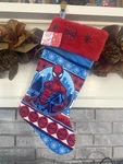 Marvel Spider-man Web Embroidered Christmas Holiday Stocking Blue 20" New. Fixed Price $19.75.