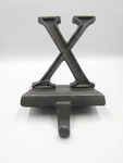 Pottery Barn Bronze Letter "x" Alphabet Christmas Stocking Holder Hanger #2001K. Fixed Price $48.30.