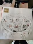 Mikasa Season's Holly Red WY528-506 Chip & Dip Set 15" New Original Box. Fixed Price $69.95.