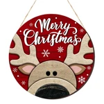 Christmas Reindeer Door Decor Wreath For Front Cute Round Rein.... Fixed Price $22.39.