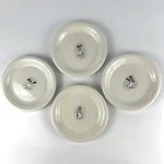 Williams-sonoma Snowman Dessert Plate Set Of 4 Holiday Winter 2003 6" Whimsy. Fixed Price $25.00.