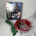 Vintage Lakewood Christmas Tree Stand Original Box Metal Red Green Enamel 3321. Fixed Price $24.99.