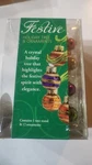 Festive 6" Glass Holiday Tree And Ornaments From Lsarts Christmas Display Mini. Fixed Price $18.00.