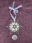 Very Special Teacher Silver Tone Snowflake Christmas Ornament Ganz Sparkling. Fixed Price $9.99.