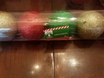 Christmas House Ornaments Red Green Gold Glitter Upc 639277791115. Fixed Price $18.88.