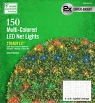 Home Accents Holiday 1002 482 713 150CT Multicolor Mini Led Net Lights 4X6 - New. Fixed Price $29.95.