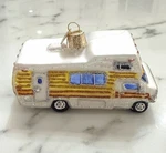 Old World Christmas Rv Motorhome Glass Blown Ornament Camping Travel Trailer. Fixed Price $21.95.