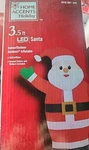 3.5 Ft. Led Santa Christmas Airblown Inflatable New!!. Fixed Price $27.00.
