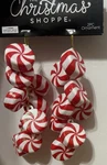 Christmas Shoppe Sugared Peppermint Candy Ornaments 5 Set Of 2 New. Fixed Price $14.99.