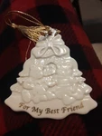 Lenox Porcelain "for My Best Friend" Christmas Tree Ornament - Teddy Bears. Fixed Price $7.00.