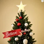 Mr. Christmas Animated Tree Topper Santa's Airplane Circles Believe $150. Fixed Price $49.99.