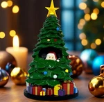 Evolux Light-up Christmas Tree Figurine 10.6 Led Tabletop Holiday Decor. Fixed Price $29.99.