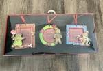St. Nicholas Square Ornament Frames Gingerbread Cookie Theme Set Of 3 Nos Sealed. Fixed Price $25.08.