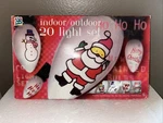 Nos String Lights Hohoho Santa Snowman Merry Christmas 1996 Seasonal Specialties. Fixed Price $30.00.