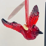Enesco Dept. 56 "always Near" Acrylic Red Cardinal Messenger Ornament Holidays. Fixed Price $12.99.