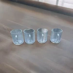 Vtg Duralex Les Verreries De Saint Gobain France Set Of 4 Mugs Glasses Christmas. Fixed Price $25.99.