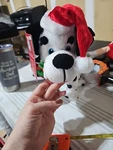 Gemmy Animated Pouncing Puppy Dalmatian Dog Santa Hat Holiday Most Wonderful. Fixed Price $22.49.