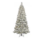 Ge 7.5FT Prelit Led Flocked Laurel Pine Artificial Christmas Tree With Warm Whit. Fixed Price $249.99.
