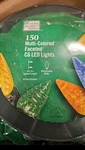Home Accents Led Lights 150 C6 Multi-color Green Wire In Roll 49.8 Ft Holiday. Fixed Price $25.99.