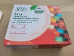 Holiday Living 25CT Ceramic C9 Multicolored Christmas Party String Light Decor. Fixed Price $15.99.