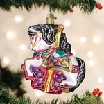 Old World Christmas Carousel Horse Glass Ornament 44112. Fixed Price $20.88.