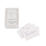 Mud Pie Prayer Box Set W/ Recycled Paper Slips - Wood, Cross Accent. Fixed Price $35.34.