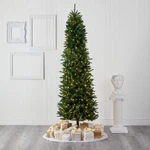Nearly Natural 8FT. Slim Green Mountain Pine Artificial Christmas Tree 400 Light. Fixed Price $134.10.