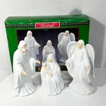 Vintage House Of Lloyd Nativity Holy Family 3 Piece Set White Ceramic With Box. Fixed Price $34.99.