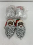 4 Ct Kurt Adler African American Santa Head Ornaments. Fixed Price $20.25.