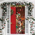 Tiamon Christmas Door Cover Decoration Funny Merry Backd.... Fixed Price $12.39.