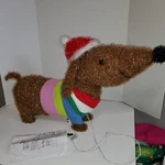 Target Wondershop Indoor/outdoor Lighted Tinsel Dachshund Dog Christmas Glow. Fixed Price $69.99.