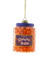 Cody Foster Tub Of Cheese Puff Balls Faux Snack Food Christmas Ornament. Fixed Price $22.99.